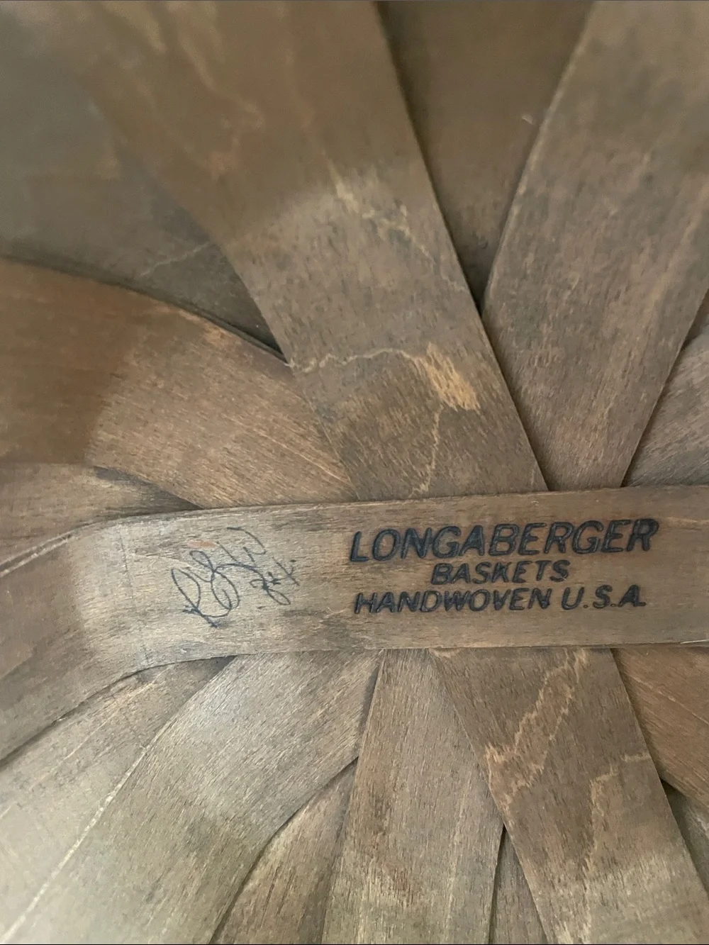 Longaberger 1984 Large Inverted Vintage Basket